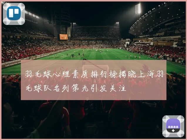 羽毛球心理素质排行榜揭晓上海羽毛球队名列第九引发关注